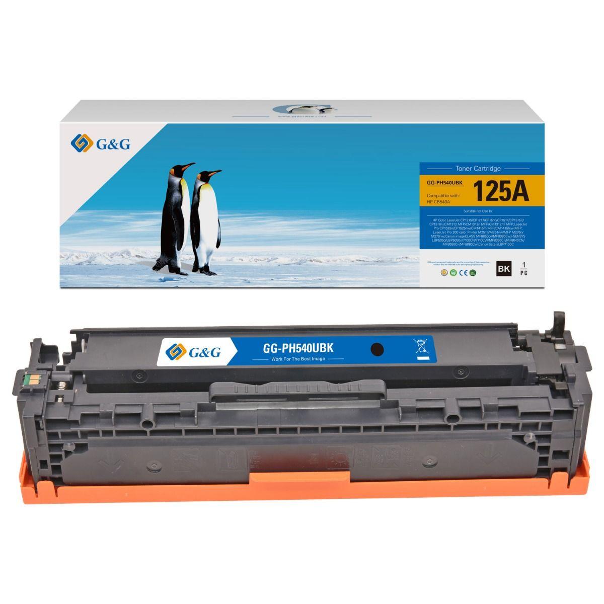 Тонер касета G&G Black CB540A/CE320A/CF210A/CRG-716B/CRG-731B, унив., съвместима с HP/Canon, 2200 к. | JAR Computers Тонер касета G&G Black CB540A/CE320A/CF210A/CRG-716B/CRG-731B, унив., съвместима с HP/Canon, 2200 к.