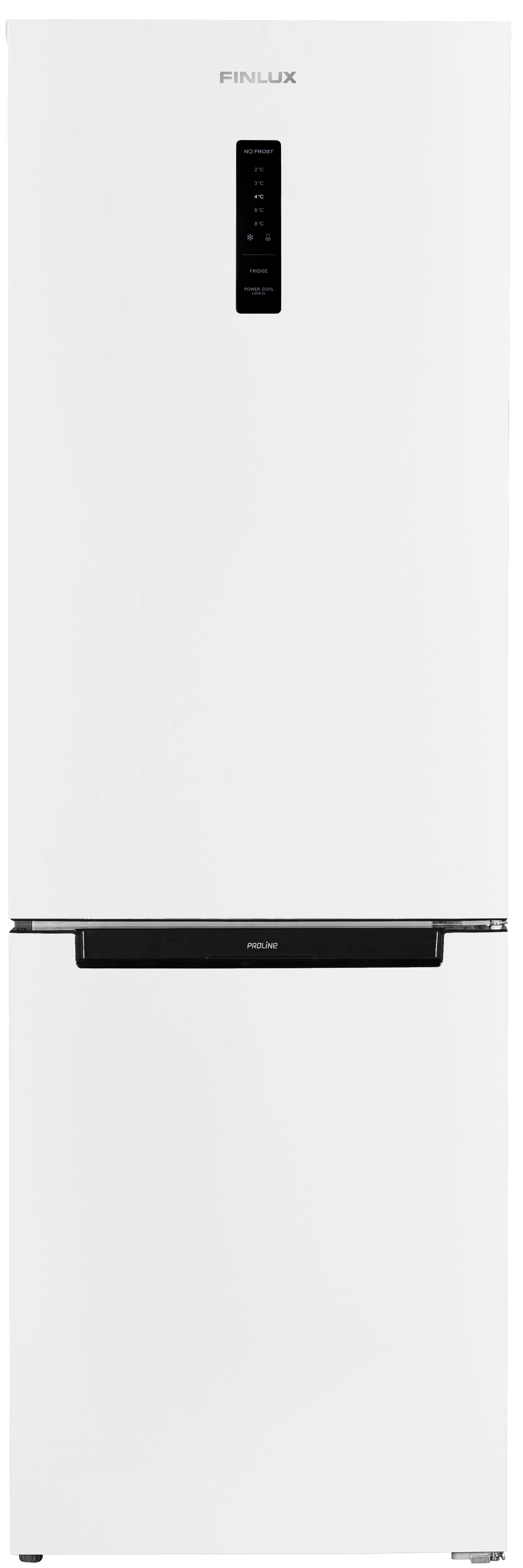 Хладилник с фризер Finlux FBN-310D , 293 l, E , No Frost , Бял