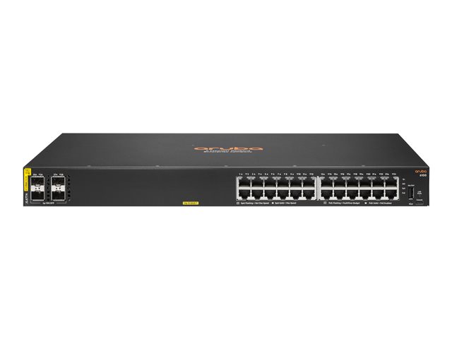 HPE Aruba 6100 24G Class4 PoE 4SFP+ 370W Switch | JAR Computers HPE Aruba 6100 24G Class4 PoE 4SFP+ 370W Switch