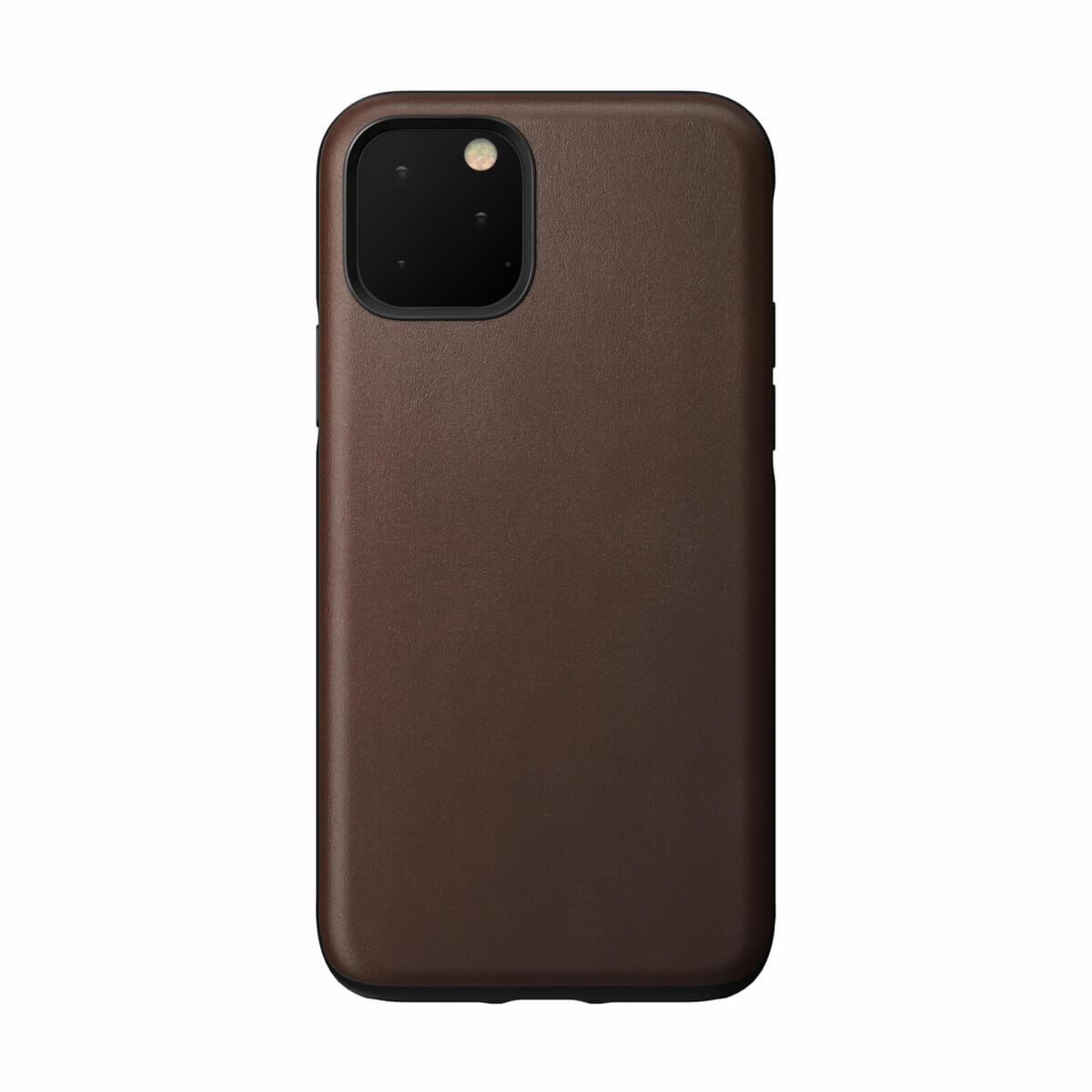 Кожен (естествена кожа) кейс за iPhone 11 Pro Max - Nomad Leather Rugged Case (кафяв) | JAR Computers Кожен (естествена кожа) кейс за iPhone 11 Pro Max - Nomad Leather Rugged Case (кафяв)