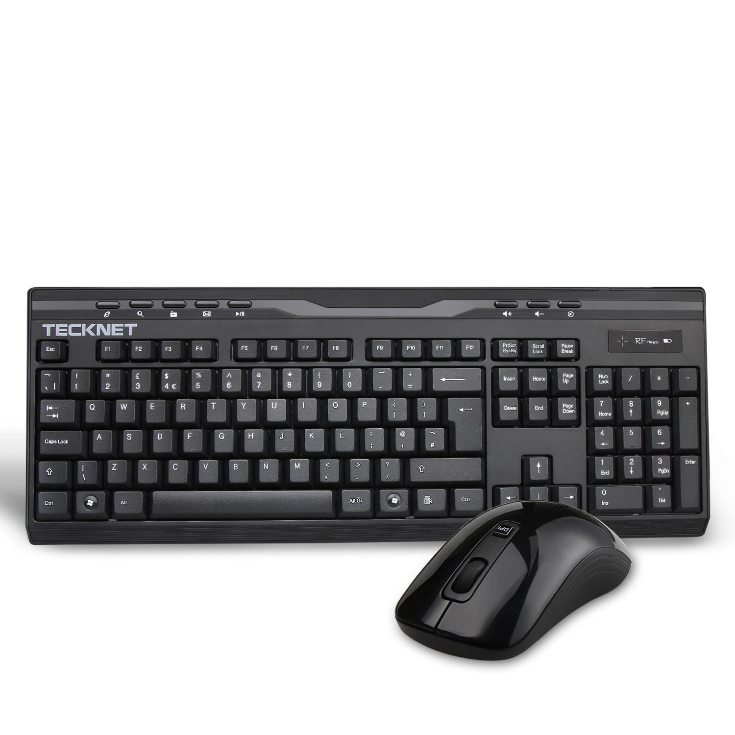 Комплект устойчива на течности клавиатура и безжична мишка за офиса - Tecknet Keyboard and Mouse Set Office Slim X300 V2 (черен) | JAR Computers Комплект устойчива на течности клавиатура и безжична мишка за офиса - Tecknet Keyboard and Mouse Set Office Slim X300 V2 (черен)