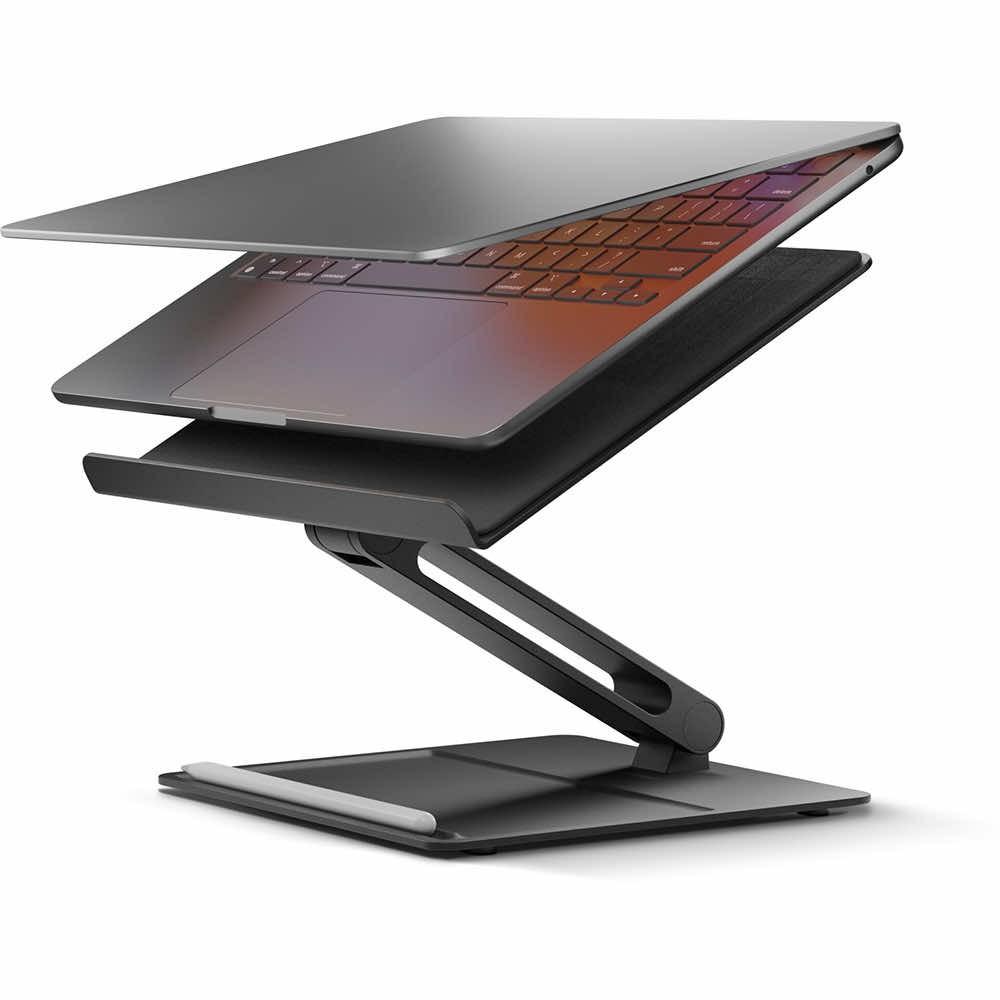 Native Union Home Laptop Stand - сгъваема алуминиева поставка за MacBook и лаптопи от 11 до 17 инча (черен)