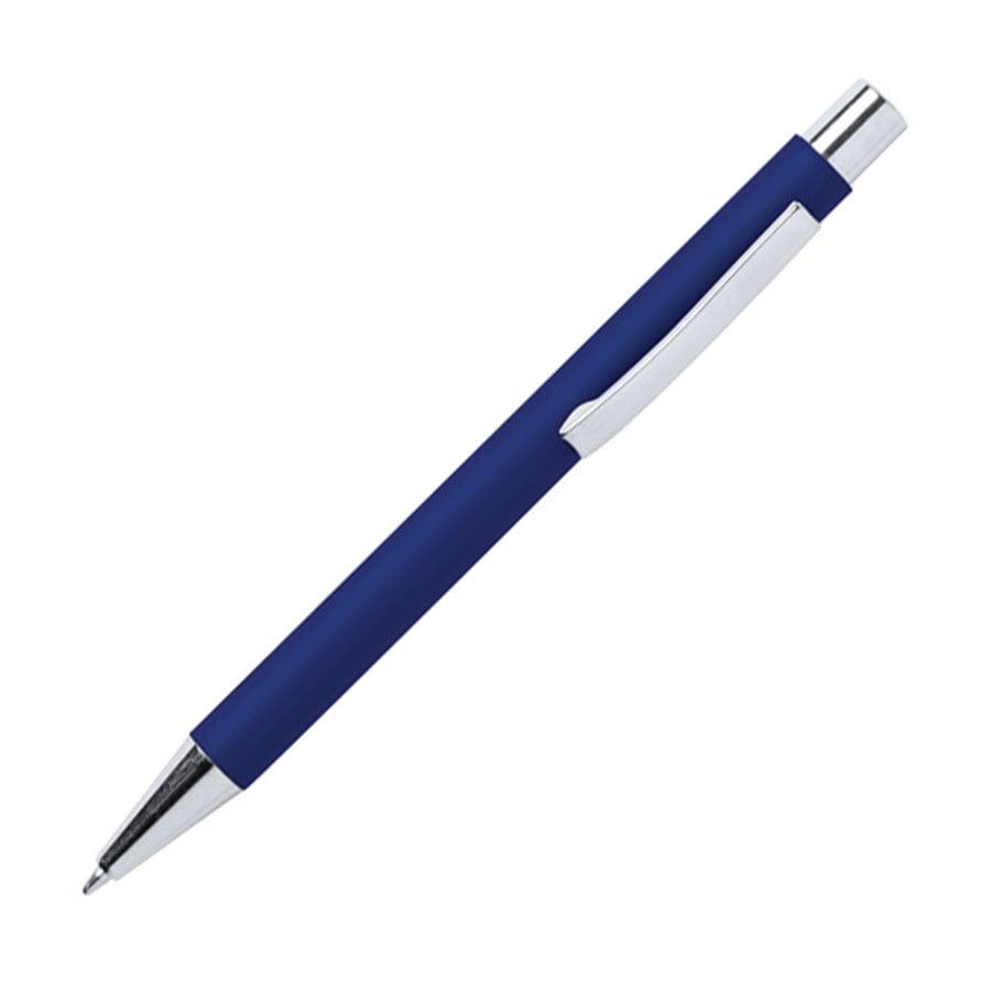 Office 1 Химикалка Draco Chrome, метална, тъмносиня | JAR Computers Office 1 Химикалка Draco Chrome, метална, тъмносиня