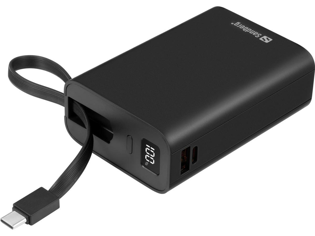 Sandberg Powerbank 20000 PD20W Connect 20000 mAh Black | JAR Computers Sandberg Powerbank 20000 PD20W Connect 20000 mAh Black