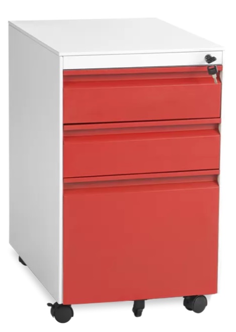 Шкаф Carmen - CR-1249 L Sand, червен/сив | JAR Computers Шкаф Carmen - CR-1249 L Sand, червен/сив