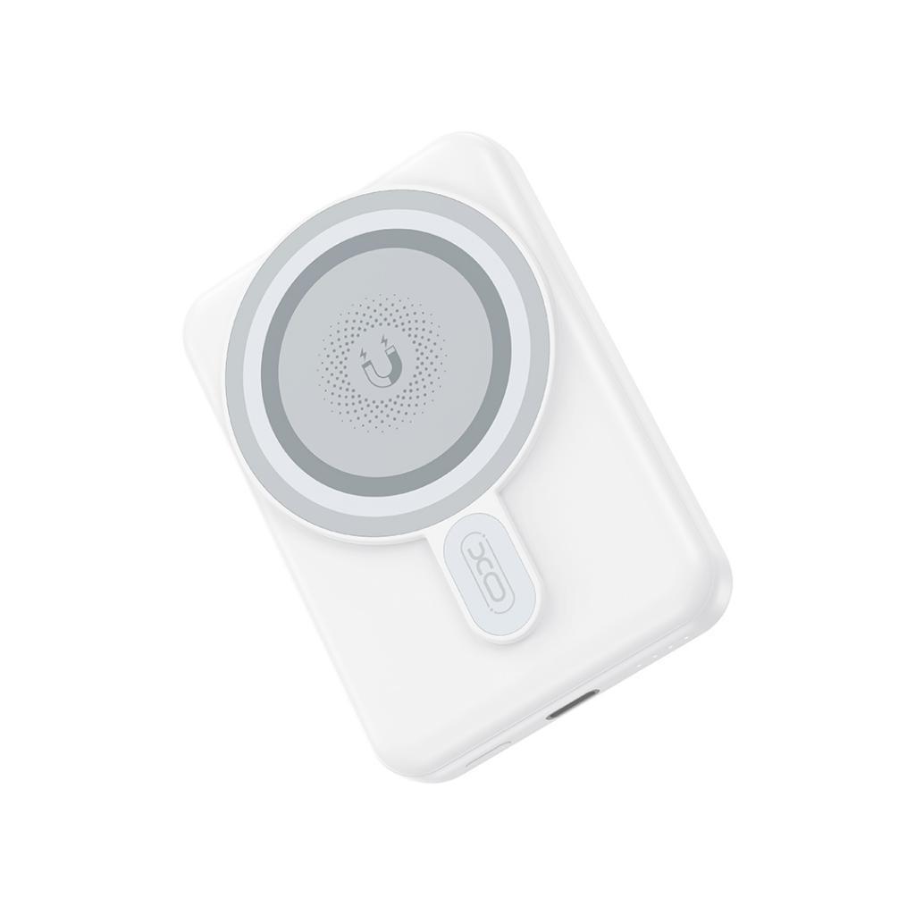 XO Power Bank 10000 mAh 20W PD, MagSafe + стойка, PR264 /бял/ | JAR Computers XO Power Bank 10000 mAh 20W PD, MagSafe + стойка, PR264 /бял/