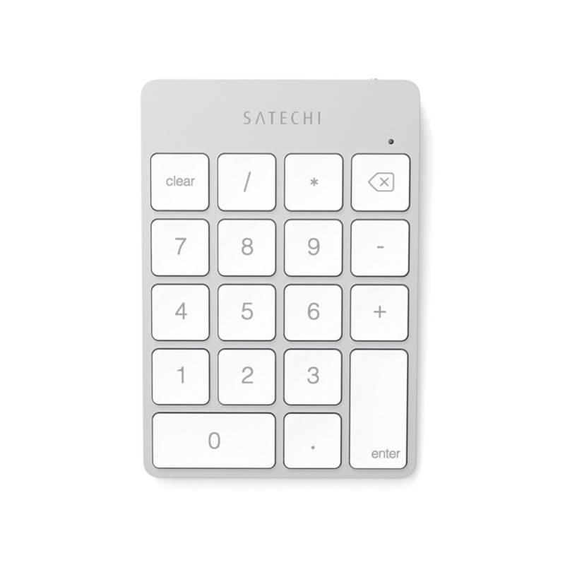 Безжична Bluetooth клавиатура с 18 бутона за MacBook - Satechi Slim Aluminum Wireless Keypad (сребриста) | JAR Computers Безжична Bluetooth клавиатура с 18 бутона за MacBook - Satechi Slim Aluminum Wireless Keypad (сребриста)