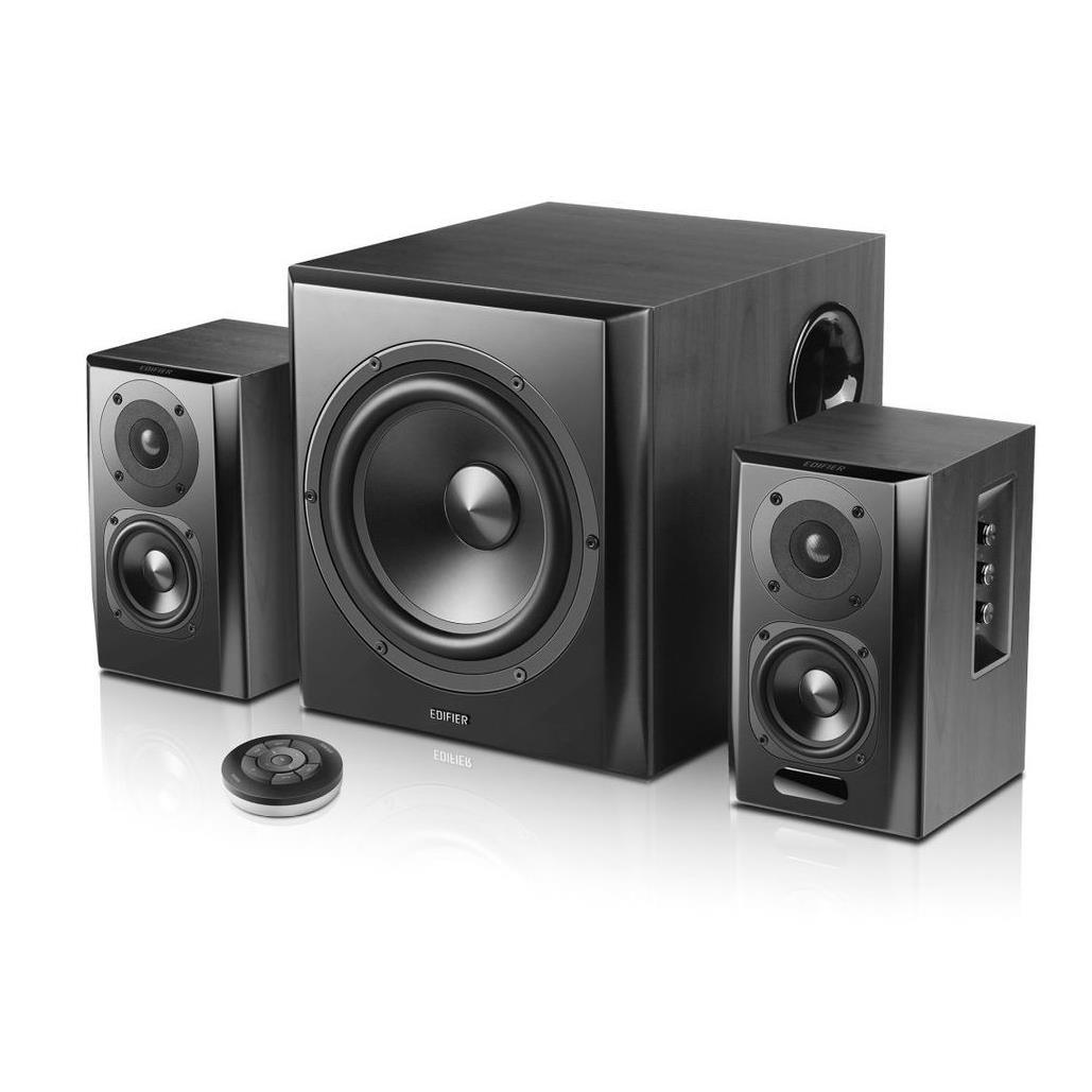 Безжични 2.1 аудио спийкъри със субуфер - Edifier S351DB Bookshelf Speakers with Subwoofer (черен) | JAR Computers Безжични 2.1 аудио спийкъри със субуфер - Edifier S351DB Bookshelf Speakers with Subwoofer (черен)