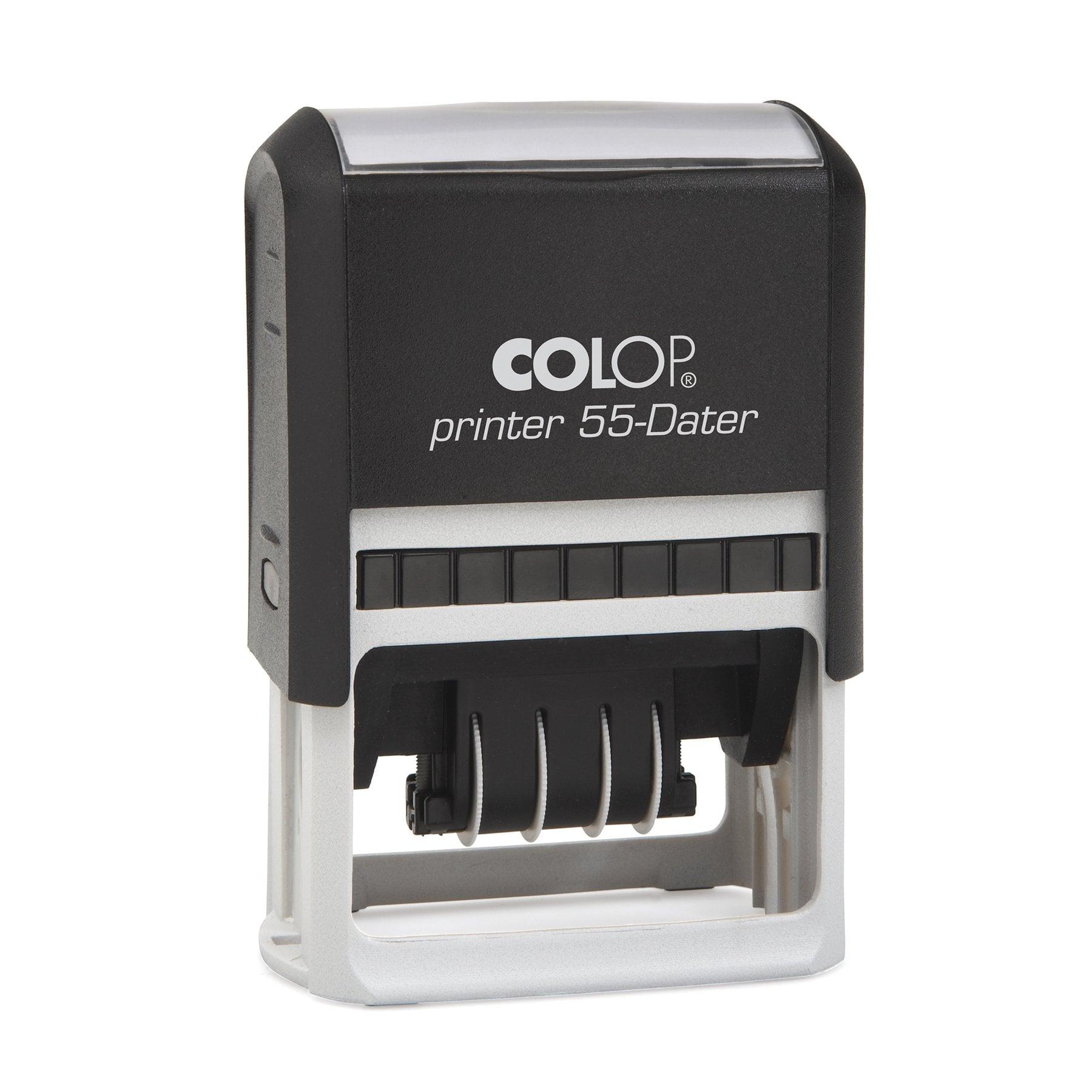Colop Датник PR 55 Dater, черен корпус, син тампон