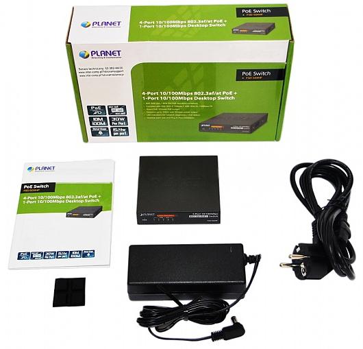 FSD-504HP - 5 портов 60W PoE switch (4 port PoE) | JAR Computers FSD-504HP - 5 портов 60W PoE switch (4 port PoE)