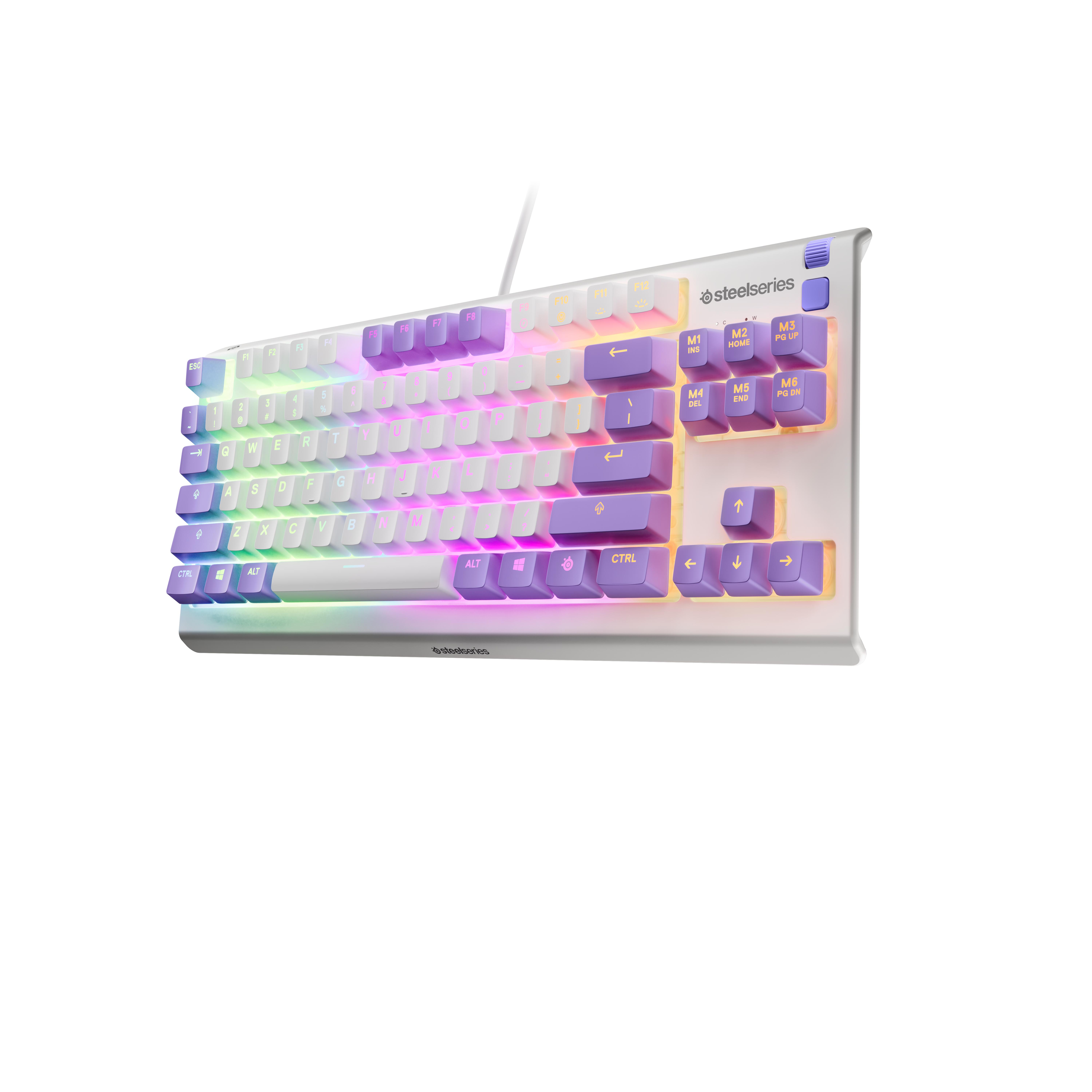 Геймърскa клавиатура SteelSeries Apex 3 TKL Amethyst - Quiet Switct, UK Layout