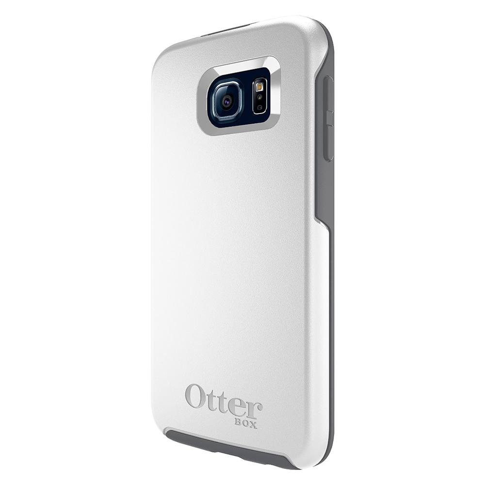 Хибриден кейс с висока защита за Samsung Galaxy S6 - Otterbox Symmetry Series Case (бял) | JAR Computers Хибриден кейс с висока защита за Samsung Galaxy S6 - Otterbox Symmetry Series Case (бял)
