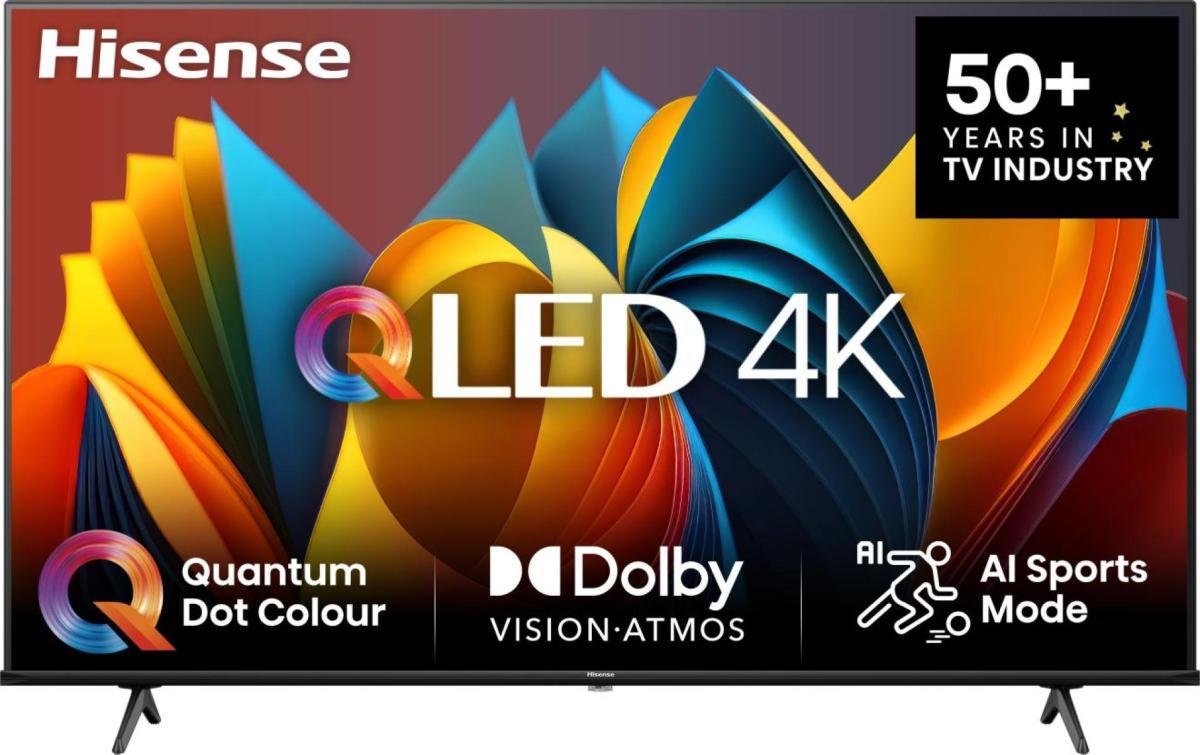 Hisense 65E77NQ 165.1 cm (65") 4K Ultra HD Smart TV Wi-Fi Black 350 cd/m² | JAR Computers Hisense 65E77NQ 165.1 cm (65") 4K Ultra HD Smart TV Wi-Fi Black 350 cd/m²