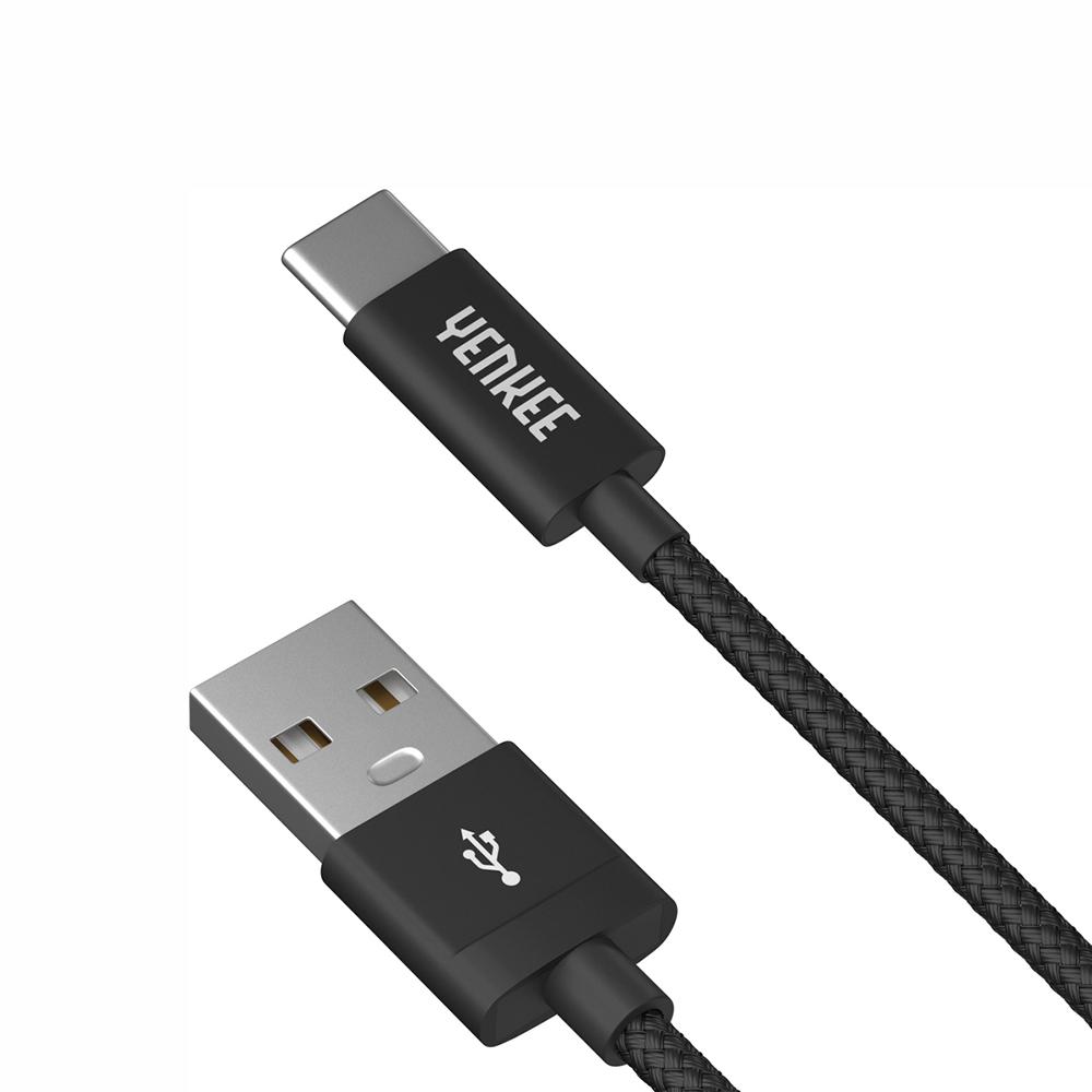 Кабел Yenkee 302 BK, USB-A Male към USB-C Male, 2 m, USB Type-A, USB Type-C, черен | JAR Computers Кабел Yenkee 302 BK, USB-A Male към USB-C Male, 2 m, USB Type-A, USB Type-C, черен