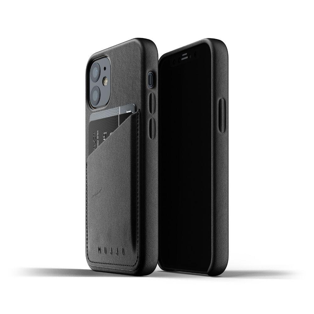 Кожен (естествена кожа) кейс с джоб за кредитна карта за iPhone 12 mini - Mujjo Leather Wallet Case (черен) | JAR Computers Кожен (естествена кожа) кейс с джоб за кредитна карта за iPhone 12 mini - Mujjo Leather Wallet Case (черен)