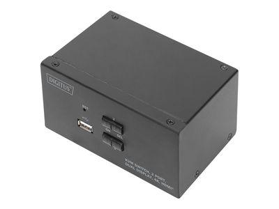 Мрежов комутатор DIGITUS DS-12860 - KVM / audio / USB switch - 2 ports | JAR Computers Мрежов комутатор DIGITUS DS-12860 - KVM / audio / USB switch - 2 ports