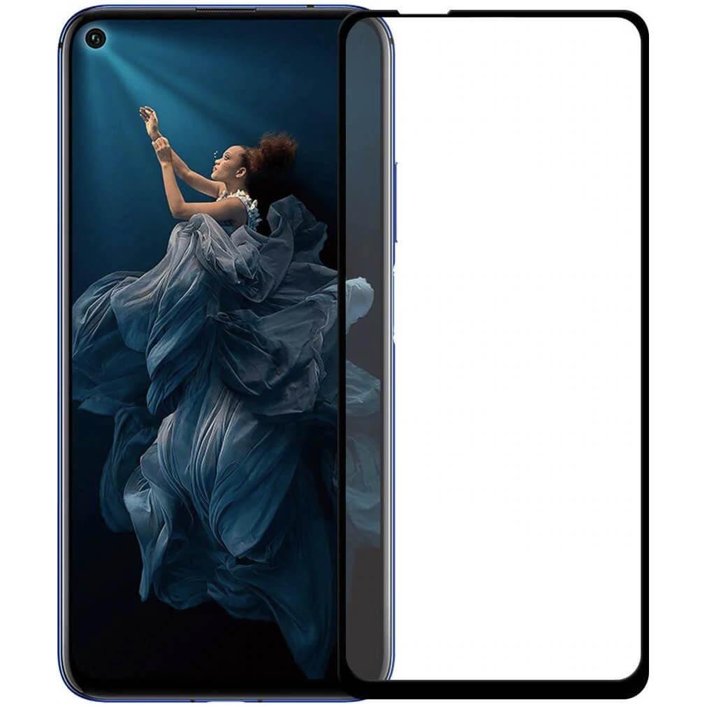 Обхващащо и ръбовете стъклено защитно покритие за дисплея на Huawei Nova 5T - Premium Full Glue 5D Tempered Glass (черен) | JAR Computers Обхващащо и ръбовете стъклено защитно покритие за дисплея на Huawei Nova 5T - Premium Full Glue 5D Tempered Glass (черен)