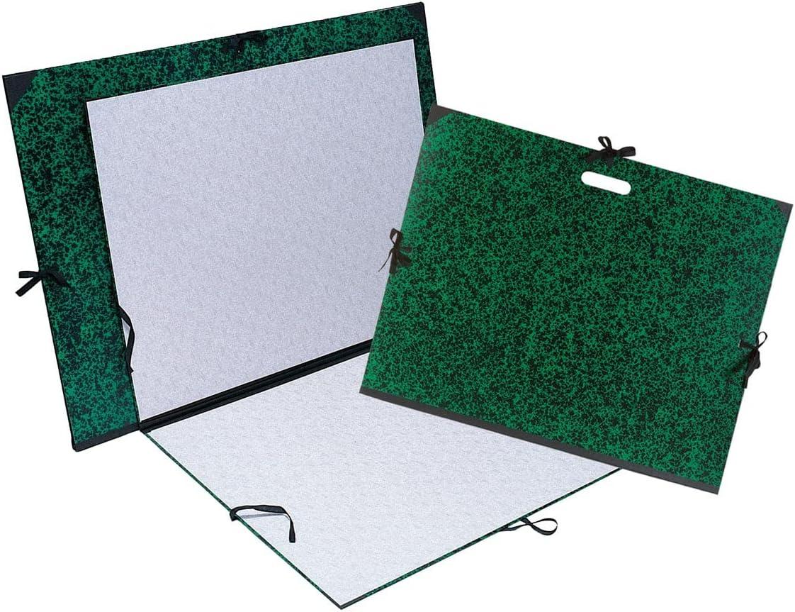 Папка за рисунки EXACOMPTA Marbled Green, 470х620 мм, А2, картон 1170 г, с текстилни връзки и гръб, | JAR Computers Папка за рисунки EXACOMPTA Marbled Green, 470х620 мм, А2, картон 1170 г, с текстилни връзки и гръб,