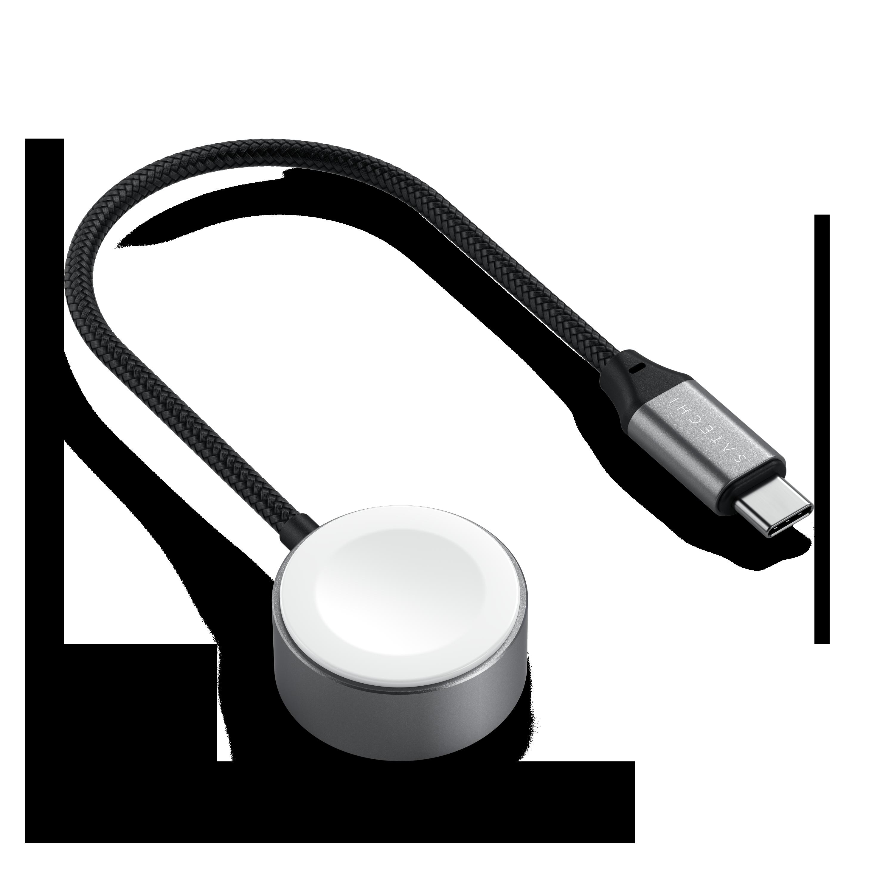 Satechi USB-C Magnetic Fast-Charging Cable for Apple Watch - Space Gray | JAR Computers Satechi USB-C Magnetic Fast-Charging Cable for Apple Watch - Space Gray