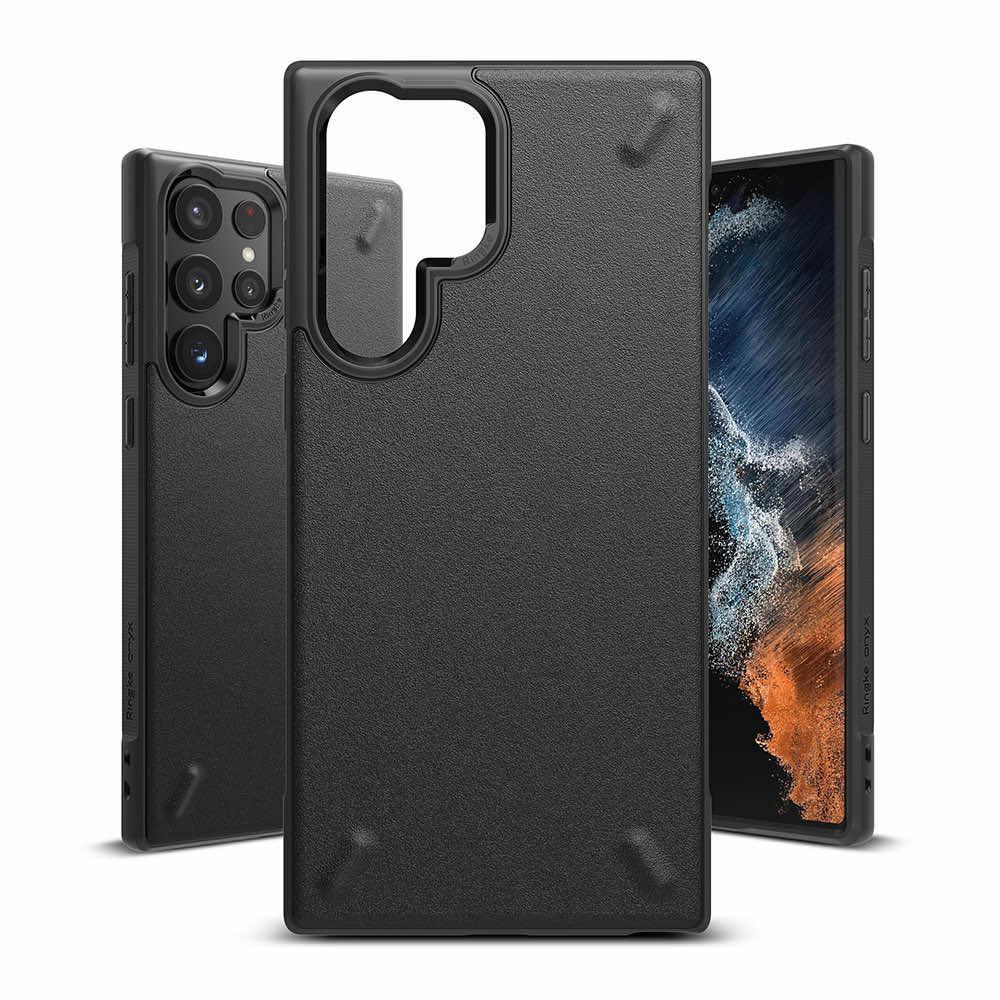 Силиконов (TPU) калъф за Samsung Galaxy S22 Ultra - Ringke Onyx Case (черен) | JAR Computers Силиконов (TPU) калъф за Samsung Galaxy S22 Ultra - Ringke Onyx Case (черен)