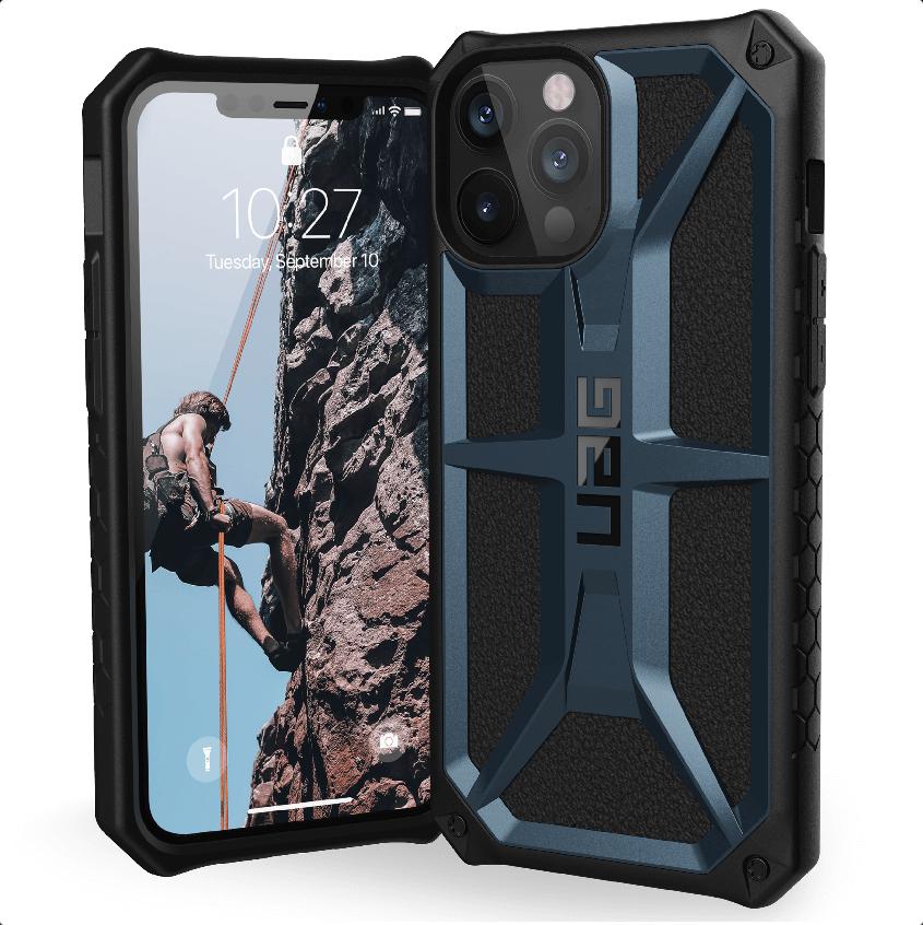 Удароустойчив хибриден кейс за iPhone 12 Pro Max - Urban Armor Gear Monarch Case (син) | JAR Computers Удароустойчив хибриден кейс за iPhone 12 Pro Max - Urban Armor Gear Monarch Case (син)