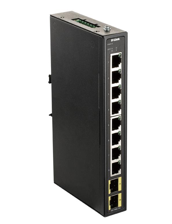 D-Link 8-port Gigabit Industrial Switch including 2 x 100/1000M SFP | JAR Computers D-Link 8-port Gigabit Industrial Switch including 2 x 100/1000M SFP