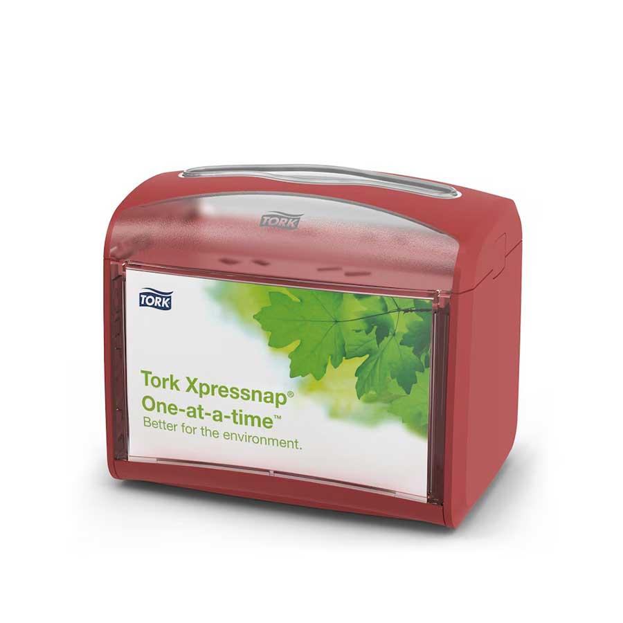 Диспенсър за салфетки Tork Table Top N4, червен, 20 х 14.1 х 16.9 cm | JAR Computers Диспенсър за салфетки Tork Table Top N4, червен, 20 х 14.1 х 16.9 cm