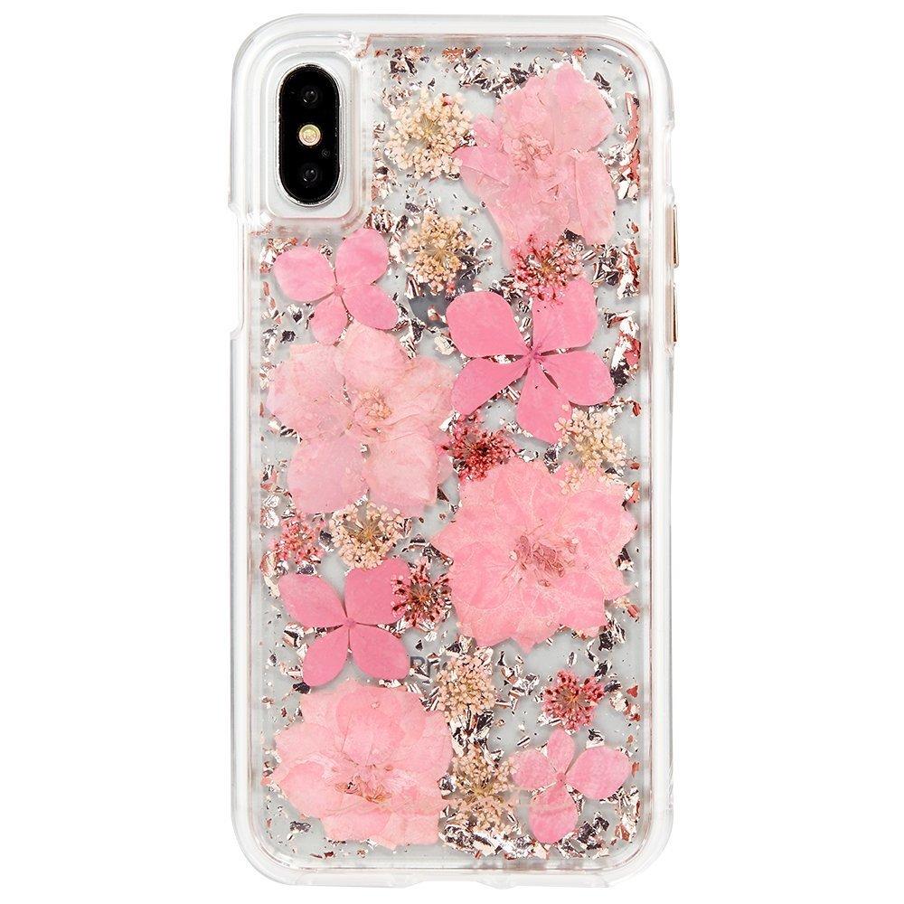 Дизайнерски кейс с истински цветя и с висока защита за iPhone XS, iPhone X - CaseMate Karat Petals Case (розов) | JAR Computers Дизайнерски кейс с истински цветя и с висока защита за iPhone XS, iPhone X - CaseMate Karat Petals Case (розов)