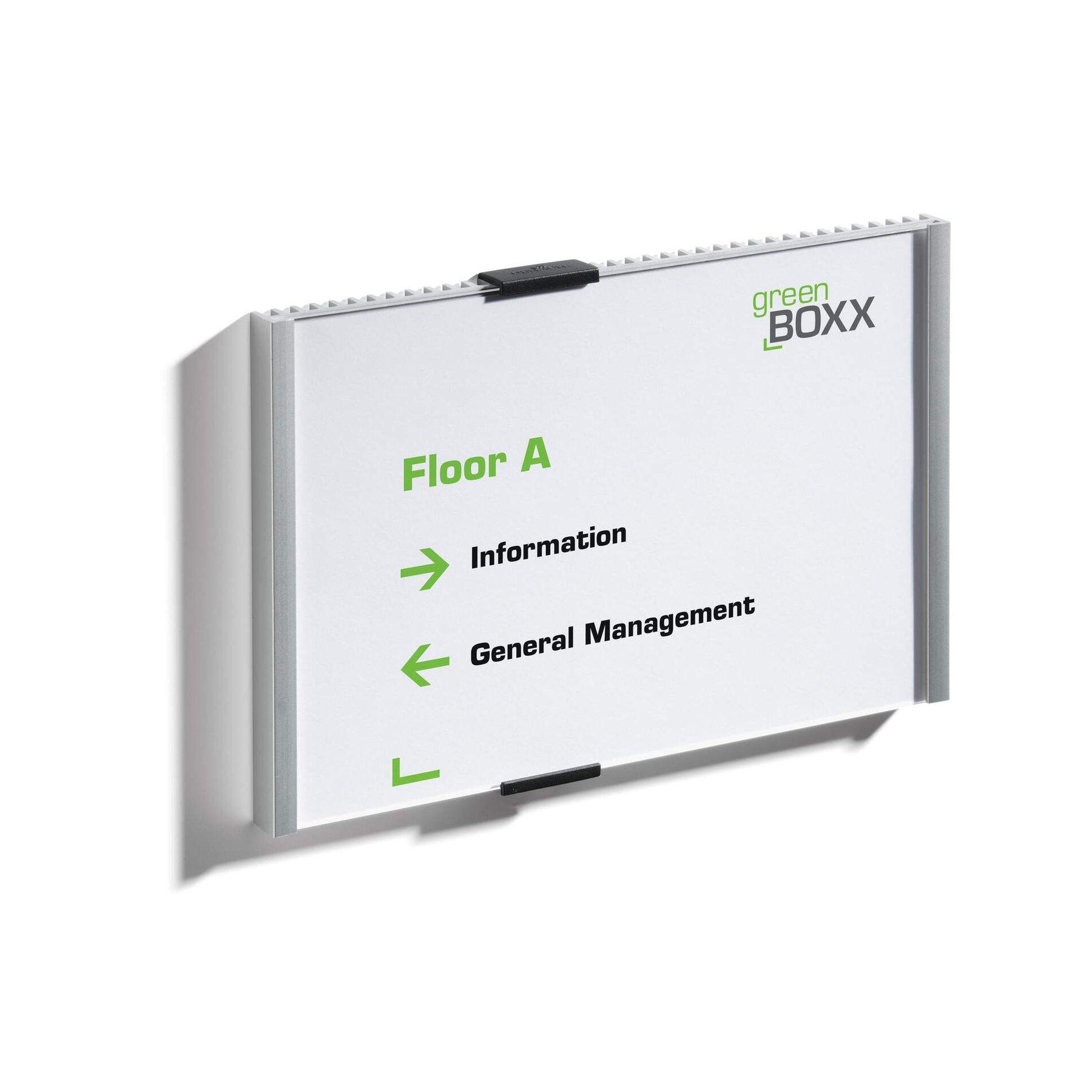 Durable Табела за врата Info Sign, хоризонтална, 210 x 148.5 mm, сребриста | JAR Computers Durable Табела за врата Info Sign, хоризонтална, 210 x 148.5 mm, сребриста