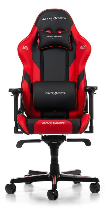 Гейминг стол DXRacer - Gladiator G001-NR, черен/червен