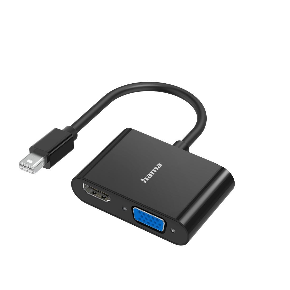 HAMA Видео адаптер 2 в 1, Mini Displayport - VGA &amp; HDMI, Ultra-HD 4K