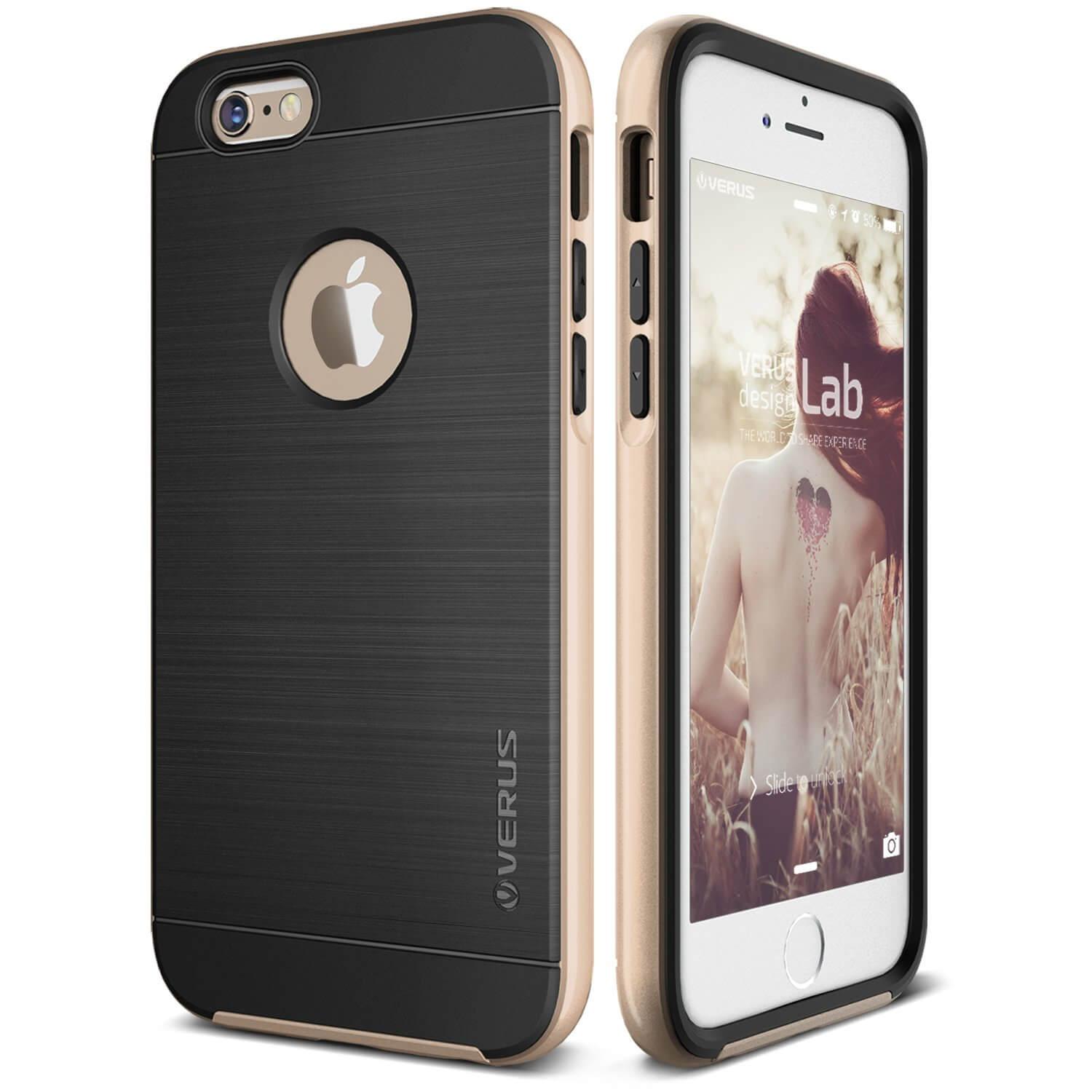 Хибриден удароустойчив кейс за iPhone 6S, iPhone 6 - Verus High Pro Shield Case (златист) | JAR Computers Хибриден удароустойчив кейс за iPhone 6S, iPhone 6 - Verus High Pro Shield Case (златист)