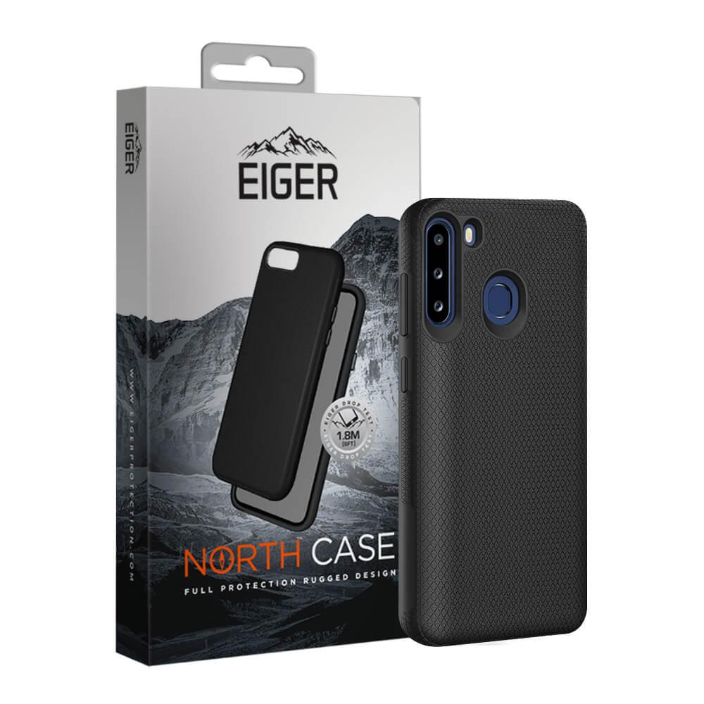 Хибриден удароустойчив кейс за Samsung Galaxy A21 - Eiger North Case (черен) | JAR Computers Хибриден удароустойчив кейс за Samsung Galaxy A21 - Eiger North Case (черен)