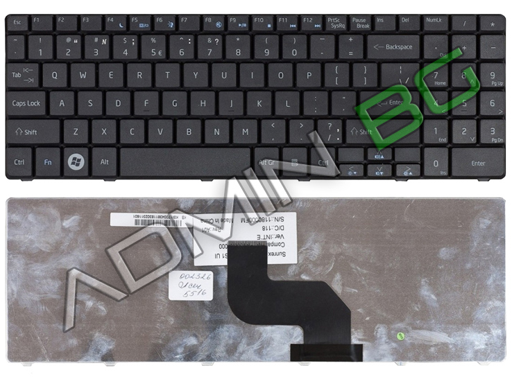 Клавиатура за лаптоп Gateway EC54 EC58 Black с Кирилица | JAR Computers Клавиатура за лаптоп Gateway EC54 EC58 Black с Кирилица