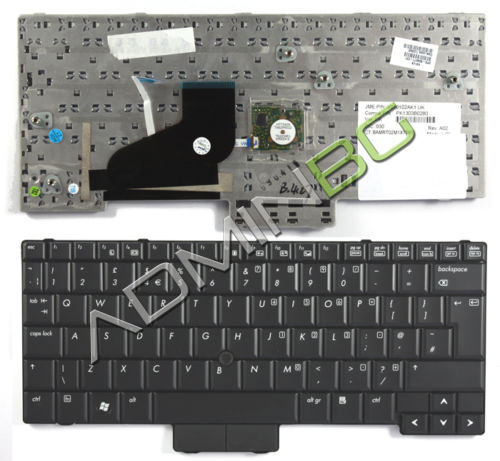 Клавиатура за лаптоп HP EliteBook 2530p Черна с Пойнт Стик / Black With Pointing Stick