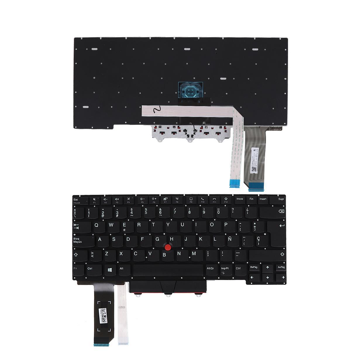 Клавиатура за лаптоп Lenovo ThinkPad E14 Gen 2 Черна Без Рамка с Голям Ентър с Подсветка | JAR Computers Клавиатура за лаптоп Lenovo ThinkPad E14 Gen 2 Черна Без Рамка с Голям Ентър с Подсветка