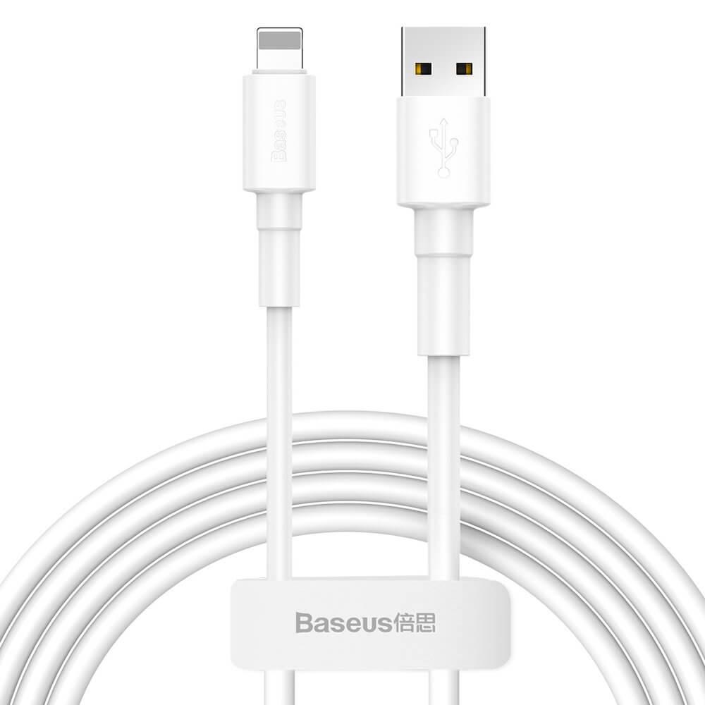 Lightning USB кабел за iPhone, iPad и iPod с Lightning (100 см) - Baseus Mini Lightning USB Cable (бял) | JAR Computers Lightning USB кабел за iPhone, iPad и iPod с Lightning (100 см) - Baseus Mini Lightning USB Cable (бял)