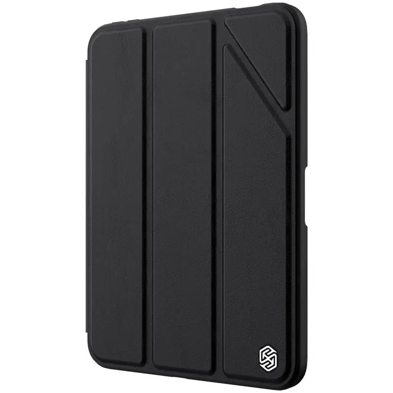 Nillkin Bevel Leather Case - кожен кейс и поставка с отделение за Apple Pencil за iPad Air 5 (2022), iPad Air 4 (2020) (черен)