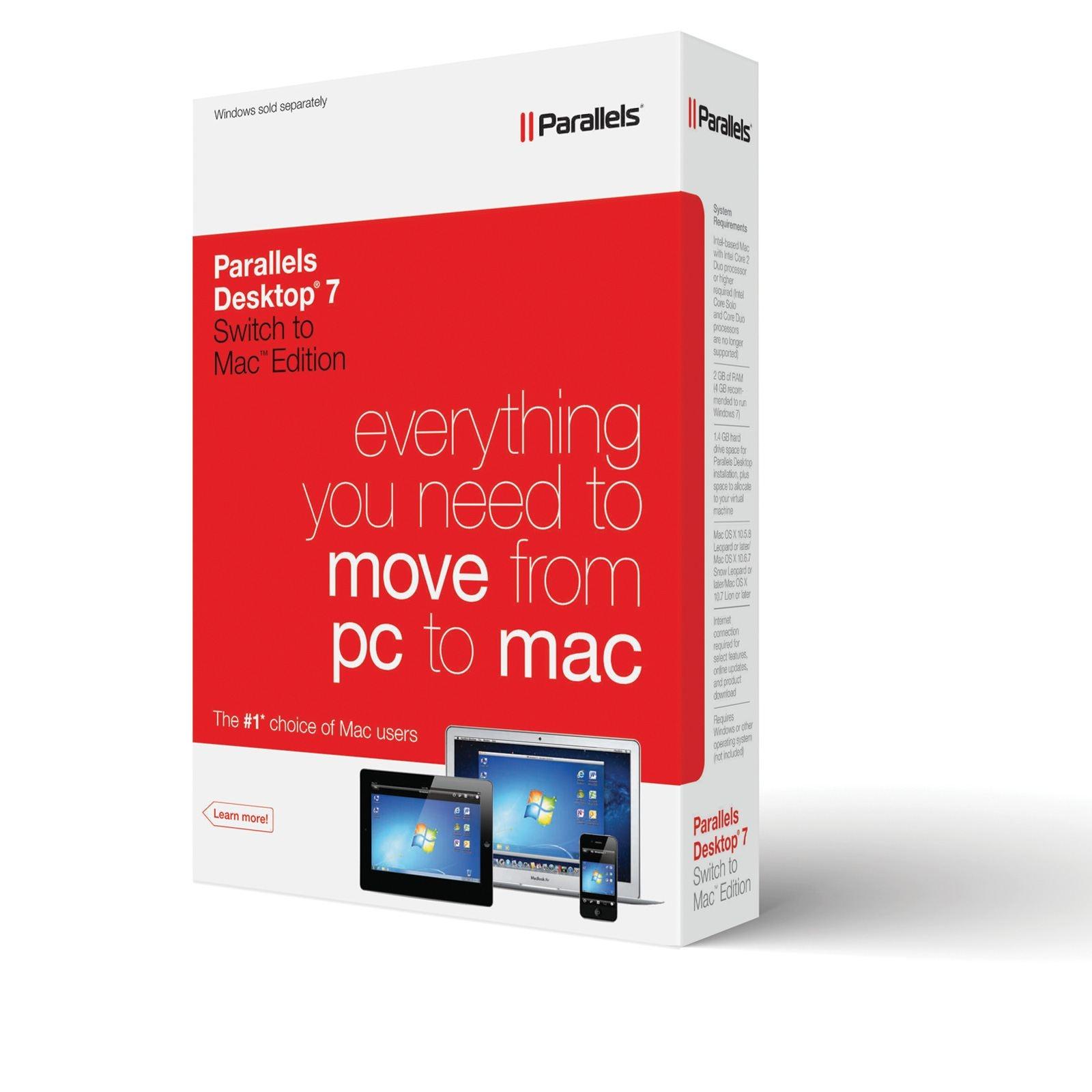 Parallels Desktop 7 Switch to Mac Edition (1 лиценз) | JAR Computers Parallels Desktop 7 Switch to Mac Edition (1 лиценз)