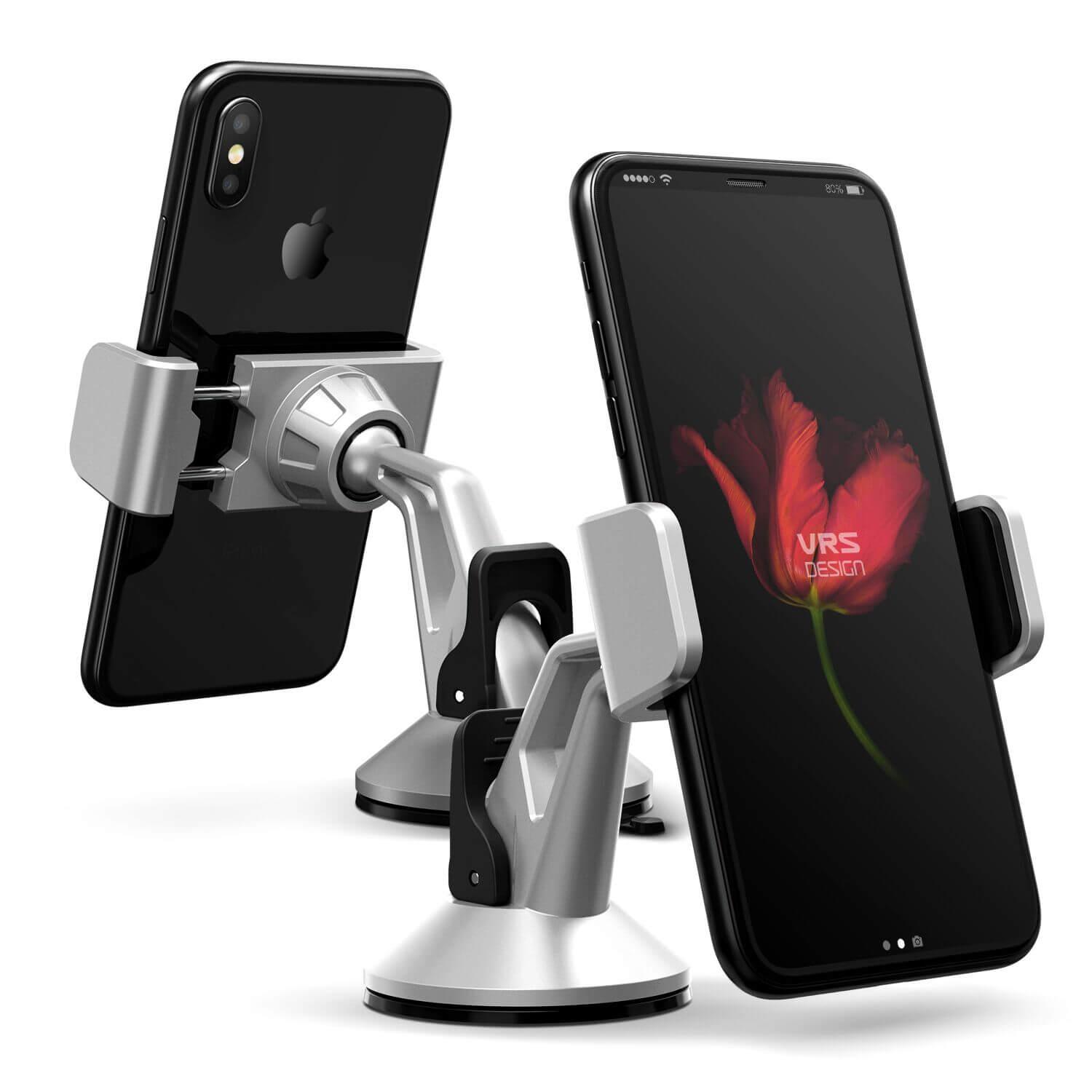 Поставка за стъкло и гладки повърхности за iPhone, Samsung и смартфони до 6.3 инча - Verus Hybrid Grab Mini (сребрист) | JAR Computers Поставка за стъкло и гладки повърхности за iPhone, Samsung и смартфони до 6.3 инча - Verus Hybrid Grab Mini (сребрист)