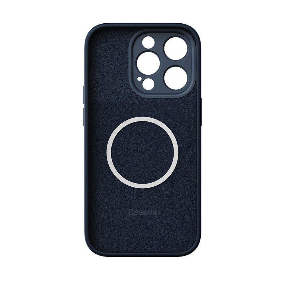 Силиконов (TPU) калъф с MagSafe и стъклено защитно покритие за дисплея за iPhone 14 Pro Max - Baseus Liquid Silica MagSafe Gel Case Set (ARYC000703) (син) | JAR Computers Силиконов (TPU) калъф с MagSafe и стъклено защитно покритие за дисплея за iPhone 14 Pro Max - Baseus Liquid Silica MagSafe Gel Case Set (ARYC000703) (син)