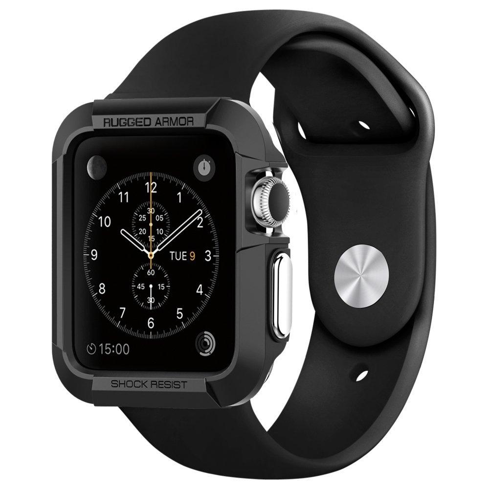 Удароустойчив TPU кейс за Apple Watch 38мм - Spigen Rugged Armor Case (черен) | JAR Computers Удароустойчив TPU кейс за Apple Watch 38мм - Spigen Rugged Armor Case (черен)