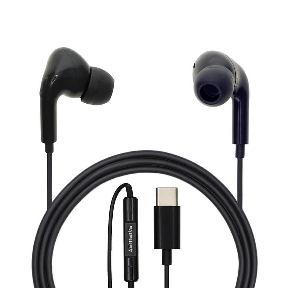 Активни слушалки с USB-C кабел, управление на звука и микрофон (черен) - 4smarts Active In-Ear Stereo Headset Melody Digital Basic USB-C | JAR Computers Активни слушалки с USB-C кабел, управление на звука и микрофон (черен) - 4smarts Active In-Ear Stereo Headset Melody Digital Basic USB-C