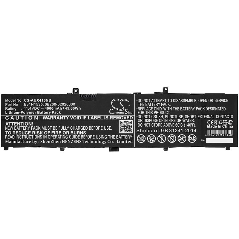 Батерия за лаптоп ASUS UX310 UX410A B31N1535  CS-AUX410NB 11,1V 4400mAh CAMERON SINO | JAR Computers Батерия за лаптоп ASUS UX310 UX410A B31N1535  CS-AUX410NB 11,1V 4400mAh CAMERON SINO