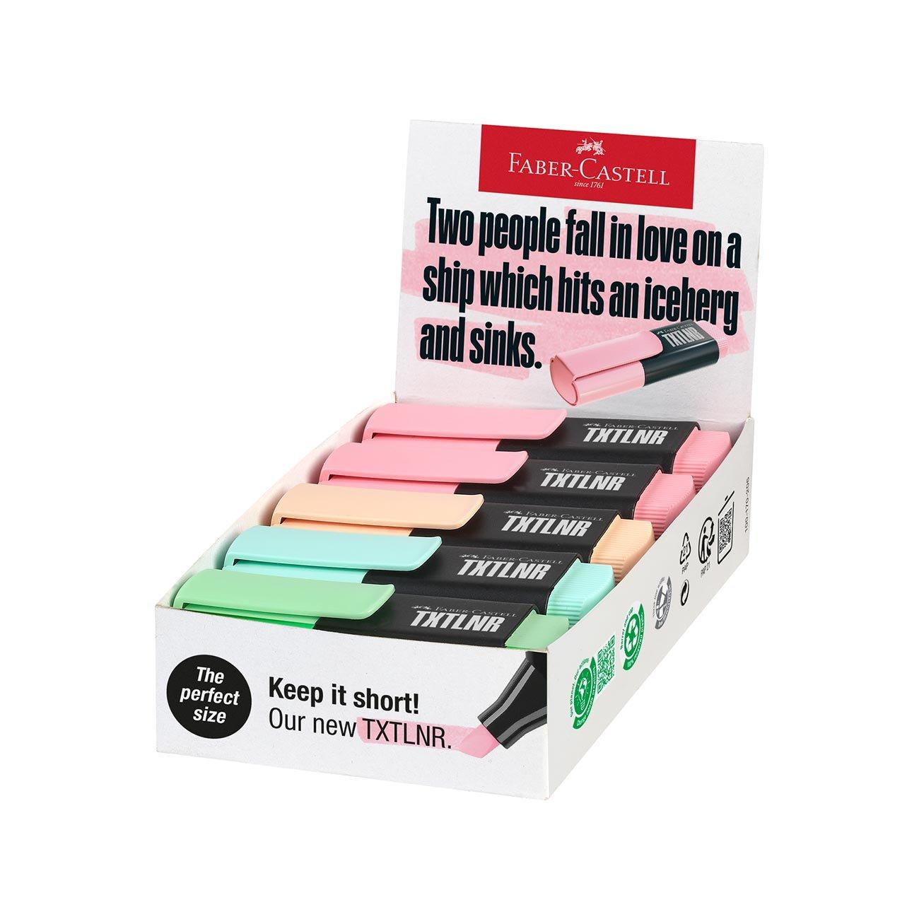 Faber-Castell Текст маркер TXTLNR, А, мини, пастелен, 10 броя