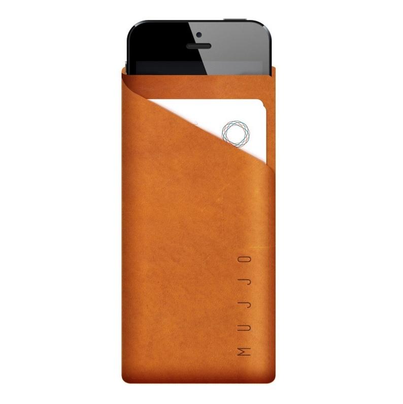 Кожен калъф (естествена кожа) за iPhone 5S, iPhone 5, iPhone SE - Mujjo Understated Slim Fit Wallet (кафяв) | JAR Computers Кожен калъф (естествена кожа) за iPhone 5S, iPhone 5, iPhone SE - Mujjo Understated Slim Fit Wallet (кафяв)