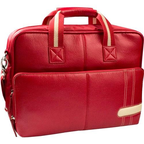 Кожена чанта за преносими компютри до 18 инча - Krusell GAIA Laptop Bag (червен) | JAR Computers Кожена чанта за преносими компютри до 18 инча - Krusell GAIA Laptop Bag (червен)