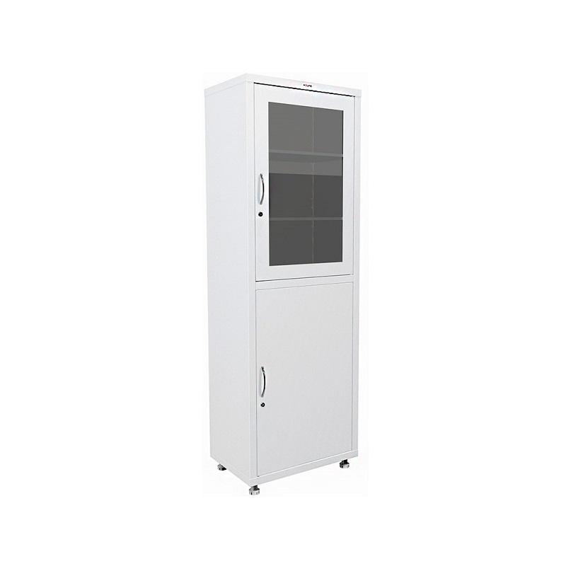 Медицински шкаф Hilfe МД 1 1760 R,1750/1850x600x400 мм, 4 рафтa, 2 врати -стъклена и метална, бял | JAR Computers Медицински шкаф Hilfe МД 1 1760 R,1750/1850x600x400 мм, 4 рафтa, 2 врати -стъклена и метална, бял