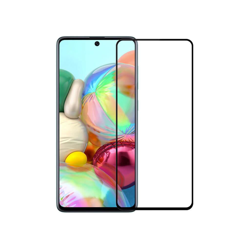 Обхващащо и ръбовете стъклено защитно покритие за дисплея на Samsung Galaxy A71 - Premium Full Glue 5D Tempered Glass (черен) | JAR Computers Обхващащо и ръбовете стъклено защитно покритие за дисплея на Samsung Galaxy A71 - Premium Full Glue 5D Tempered Glass (черен)