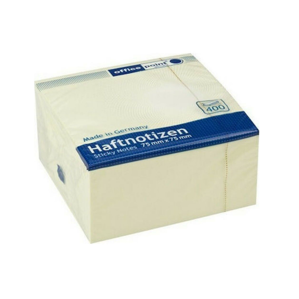 Officepoint Sticky notes 75X75, 400f.,yellow (MAG-5577500-03) (OFPMAG-5577500-03)